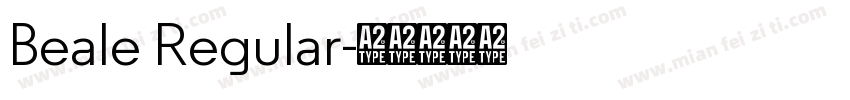 Beale Regular字体转换